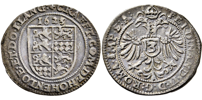 Lot 2749 - HOHENLOHE-NEUENSTEIN-NEUENSTEIN,GR.  -  Gerhard Hirsch Nachfolger Coins and Medals Auction #327